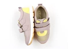 Pom Pom sneaker lavender combi med velcro